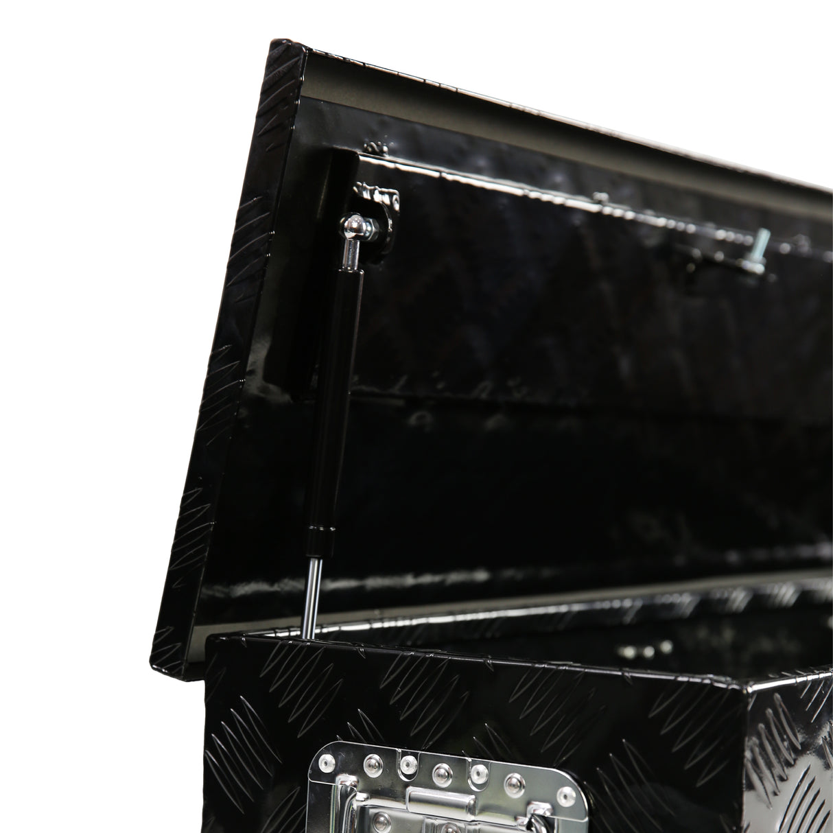 Aluminum Long Tool Box with Side Handle Lock and 2 Keys 38.8"×12.8"×10.4"