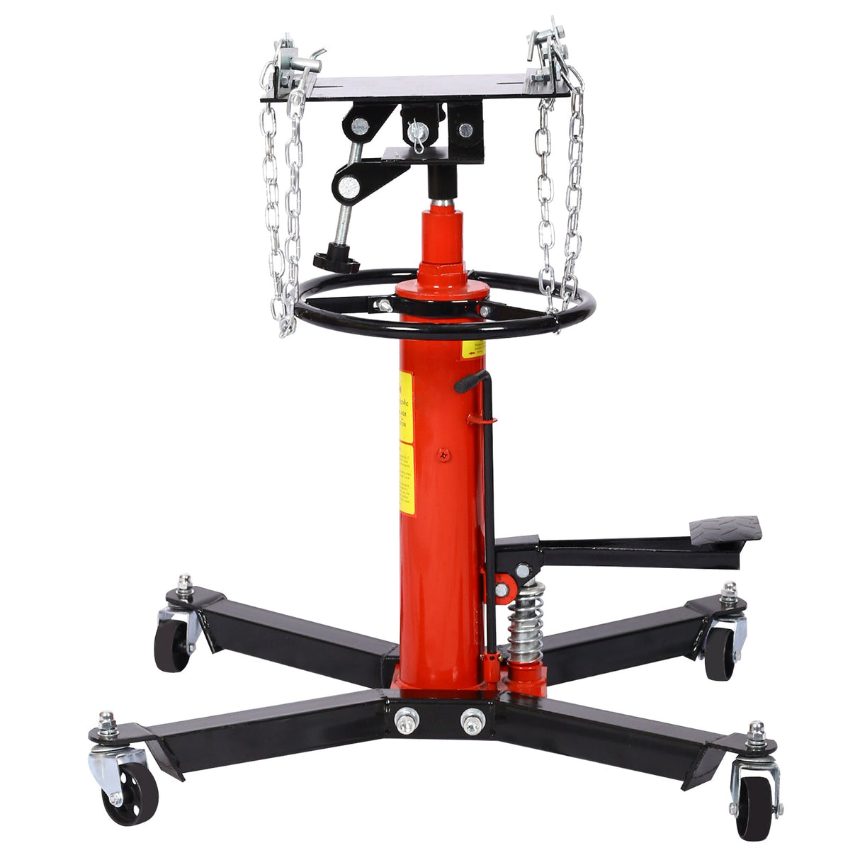 1660lbs Hydraulic Transmission Jack 2 Stage w/ 360° for Car Lift 0.75 Ton - Fab Heavy Parts