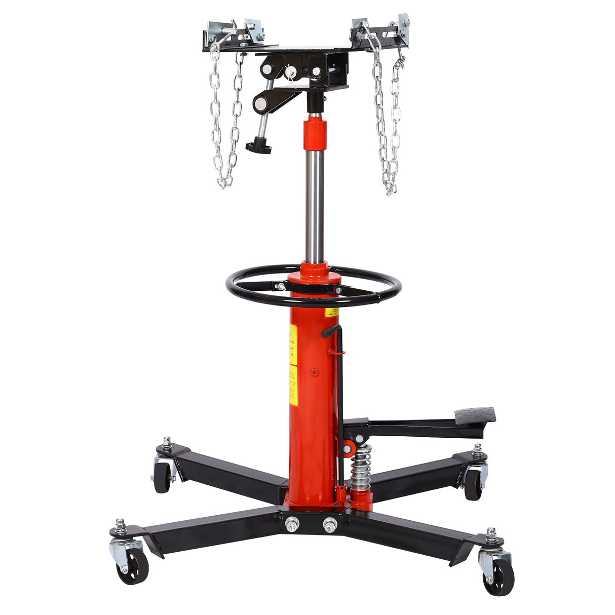 1660lbs Hydraulic Transmission Jack 2 Stage w/ 360° for Car Lift 0.75 Ton - Fab Heavy Parts