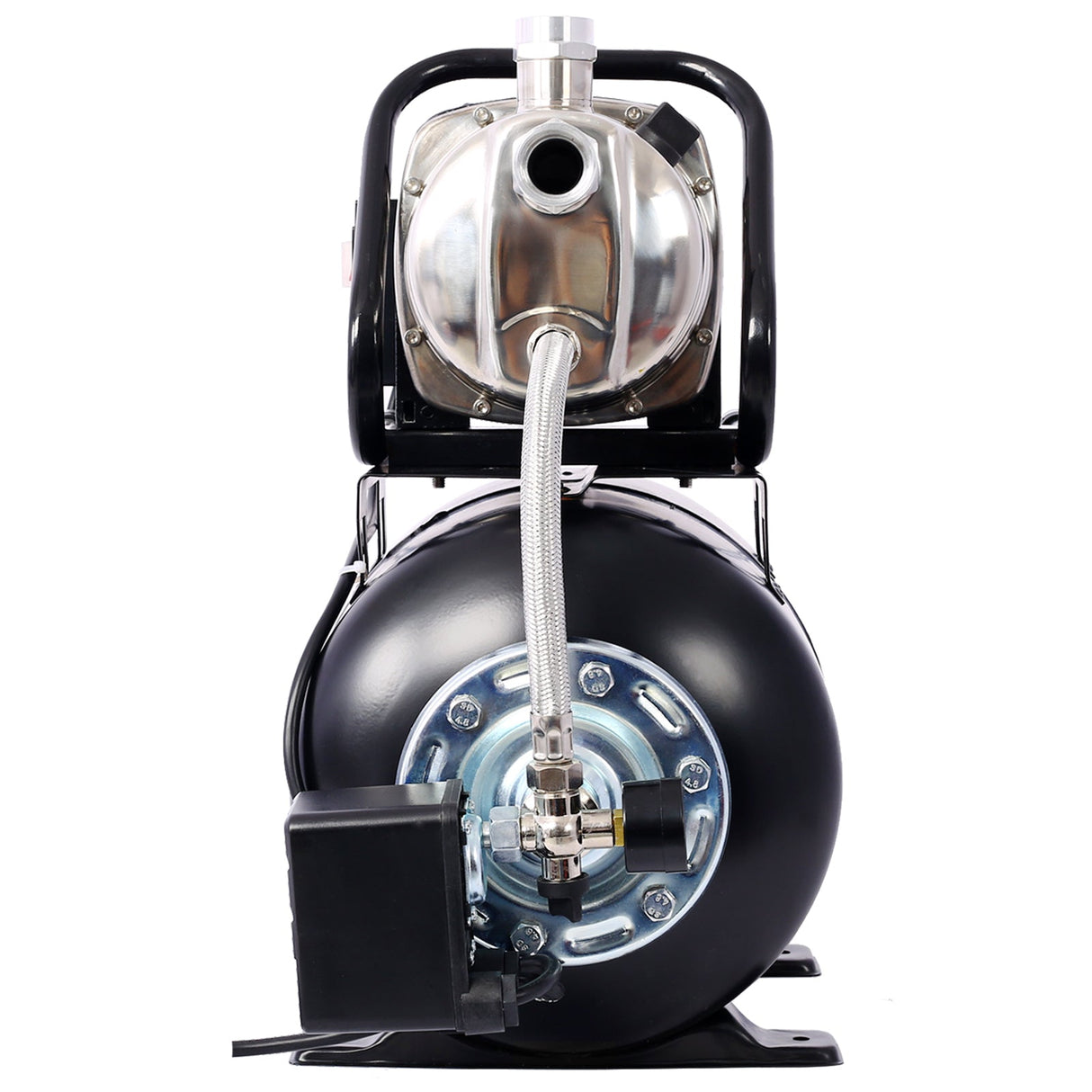 1.6HP Shallow Well Pump with Pressure Tank Garden Water Pump Irrigation Pump Automatic Stainless Steel Head - Fab Heavy Parts