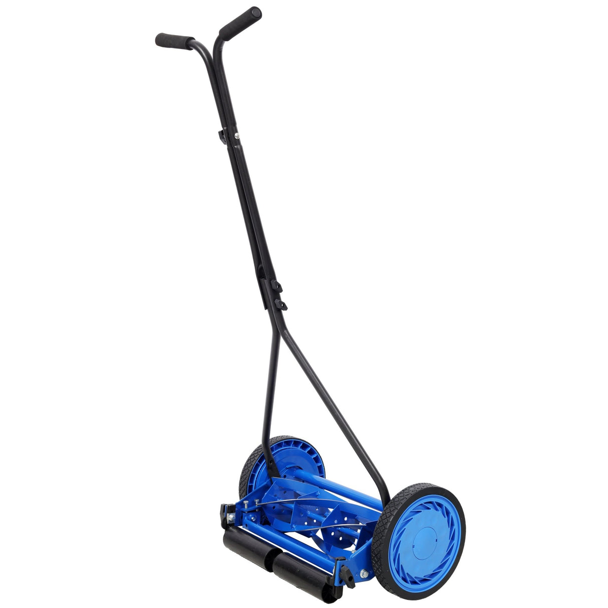 16in Push Lawn Mower Push Reel Lawn Mower - Blue - Fab Heavy Parts