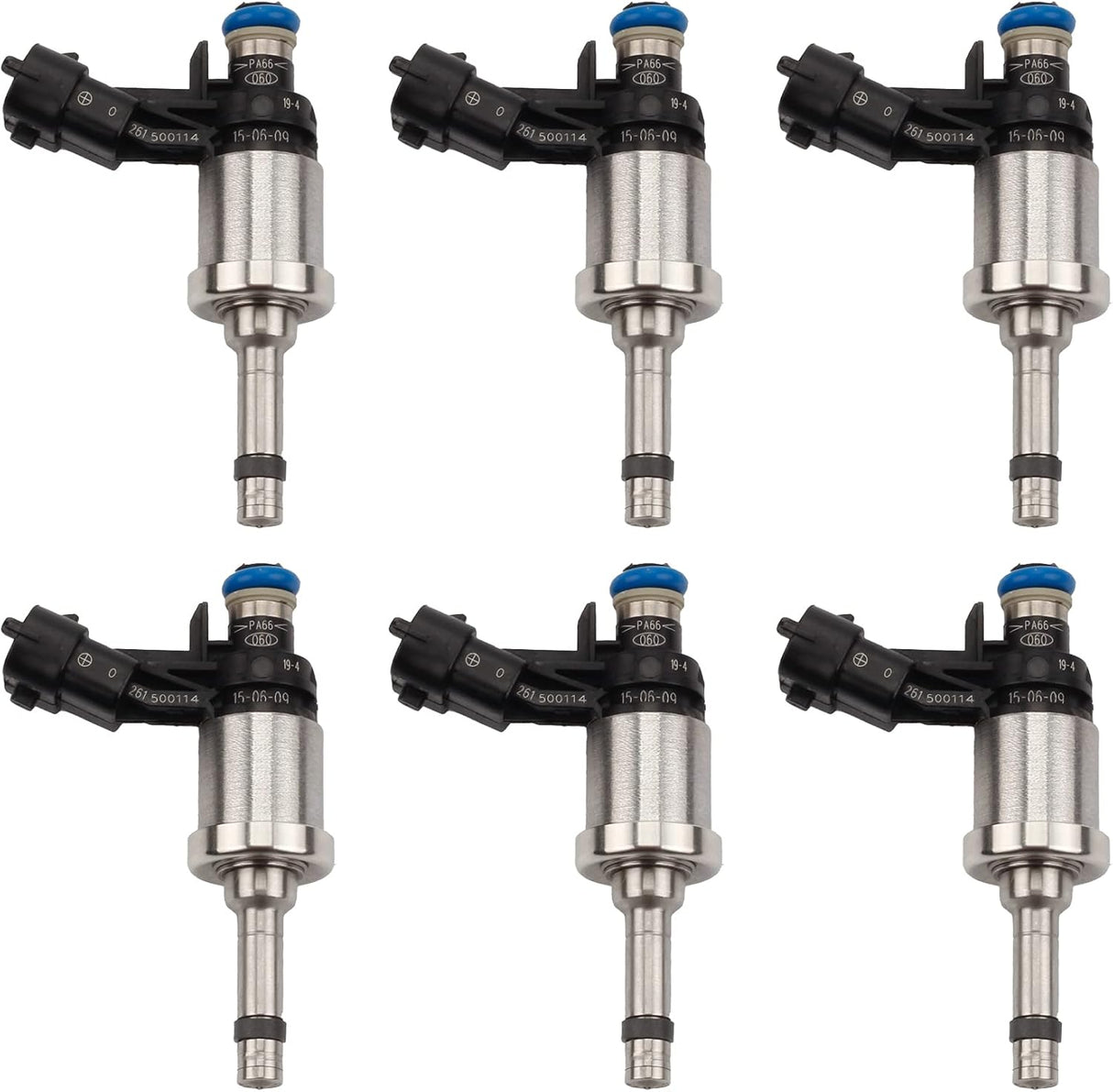6Pcs Fuel Injectors Nozzle 6 Holes 12638530 12669384 217-3445 Fits for 2010-2011 Chevy Camaro 2009-2011 Traverse GMC Acadia 3.6L- 6V