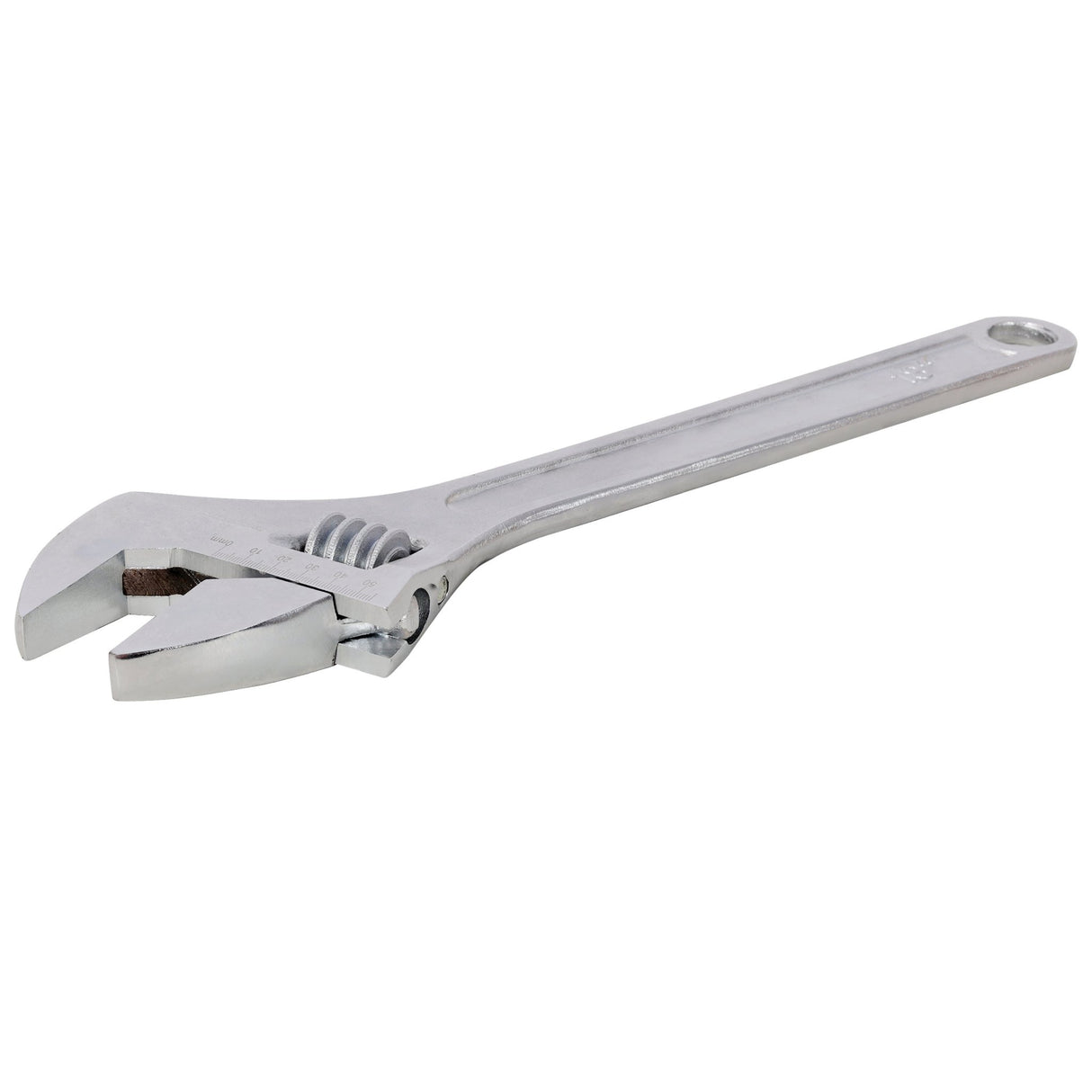 18 Inch Adjustable Wrench Drop Forged Carbon Steel Adjustable Spanner Wide Open Jaw Adjustable Wrench, Chrome Plated Polished Finish - Fab Heavy Parts