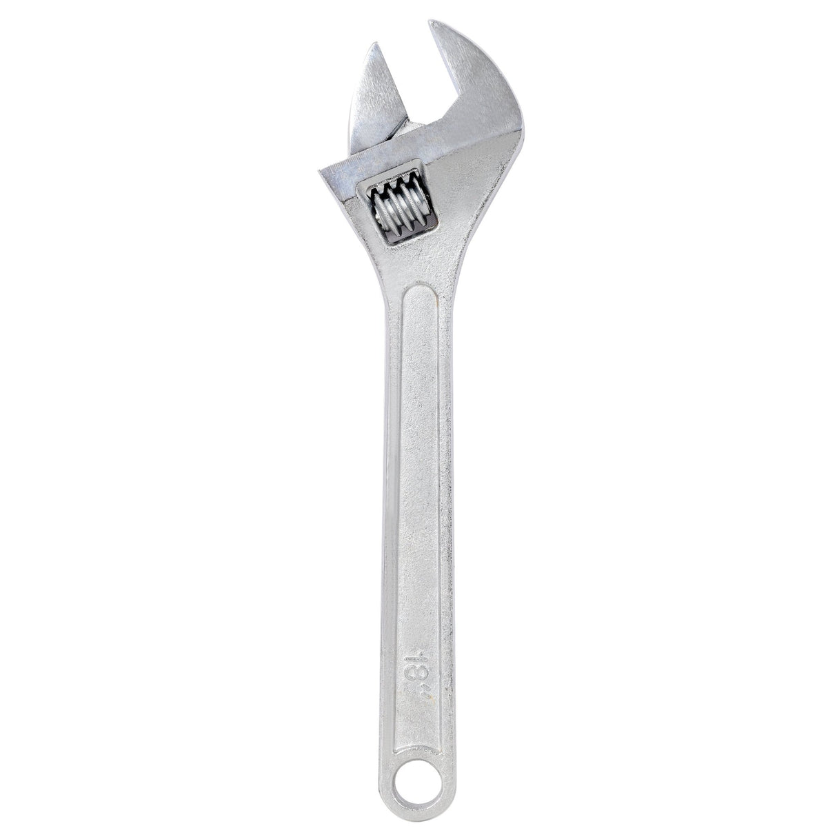18 Inch Adjustable Wrench Drop Forged Carbon Steel Adjustable Spanner Wide Open Jaw Adjustable Wrench, Chrome Plated Polished Finish - Fab Heavy Parts