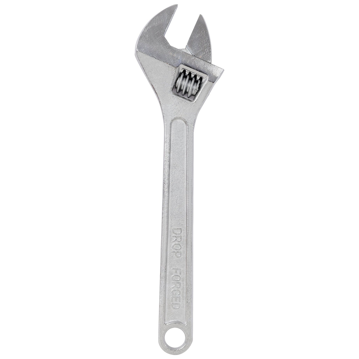 18 Inch Adjustable Wrench Drop Forged Carbon Steel Adjustable Spanner Wide Open Jaw Adjustable Wrench, Chrome Plated Polished Finish - Fab Heavy Parts