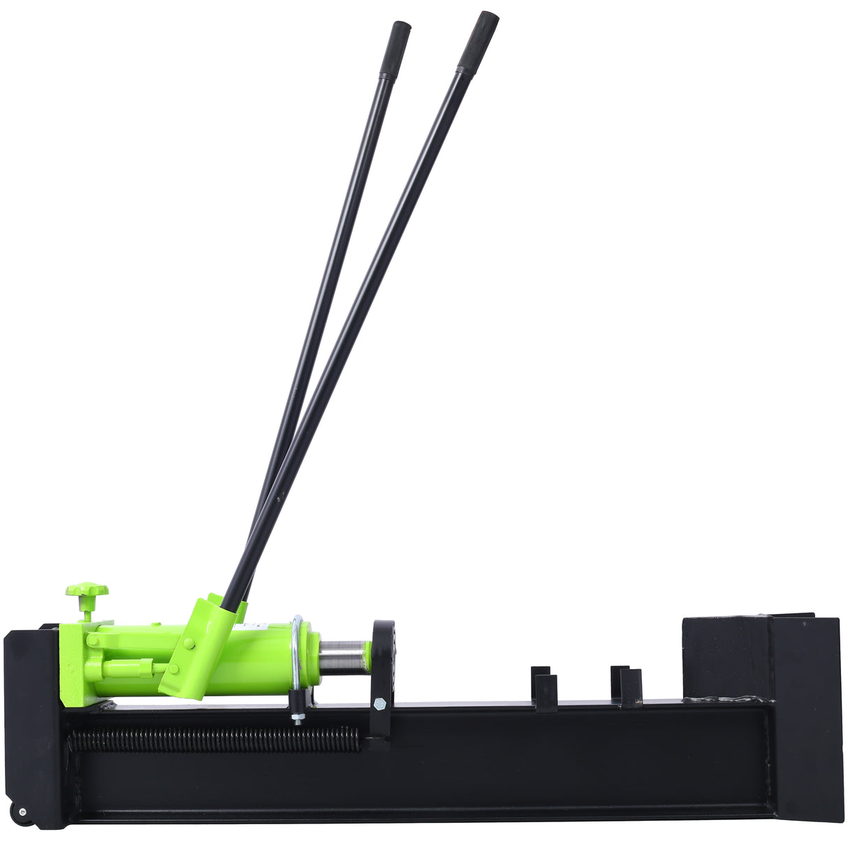 10 Ton Wood Cutter Manual 2 Speed Wheel Hydraulic with Horizontal Full Steel Beam