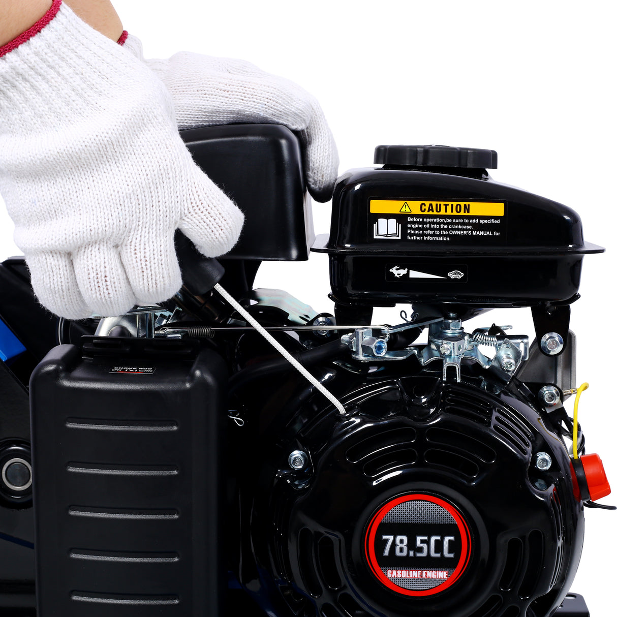 Gas-Powered 4-Cycle 2-in-1 Tiller and Cultivator 78.5cc with Handle 18IN Till Width EPA Complaint