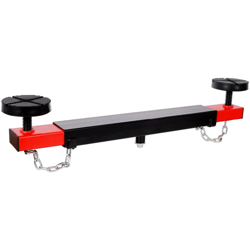1Ton Floor Jack Cross Beam Adapter for Floor Jacks Engine Hoist Shop Crane Car Jack Underframe Cross Bar Cross - piece with Rubber Pads - Fab Heavy Parts