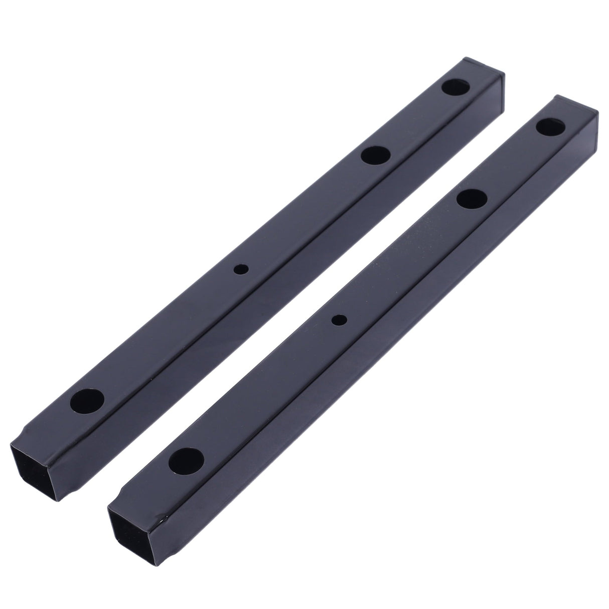 2 Bikes Floor Bike Stand Parking Rack 22 - 28" Wheel Max Tire Width 2.15" Black Painted - Fab Heavy Parts