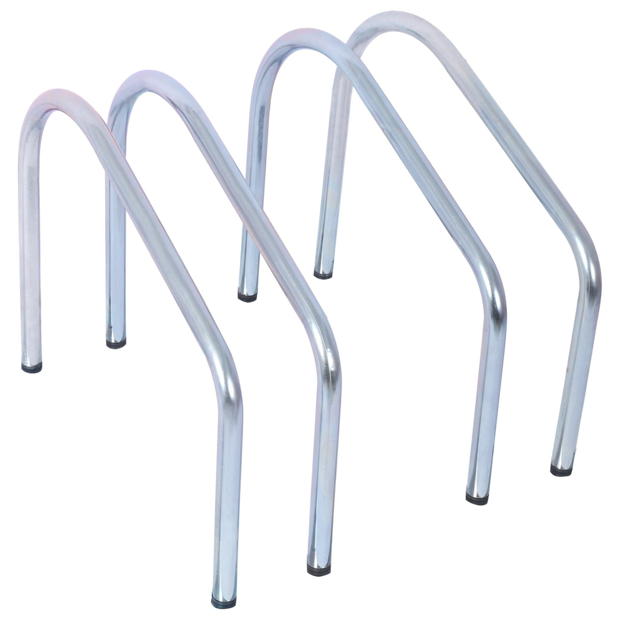 2 Bikes Floor Bike Stand Parking Rack 22 - 28" Wheel Max Tire Width 2.15" Galvanization - Fab Heavy Parts