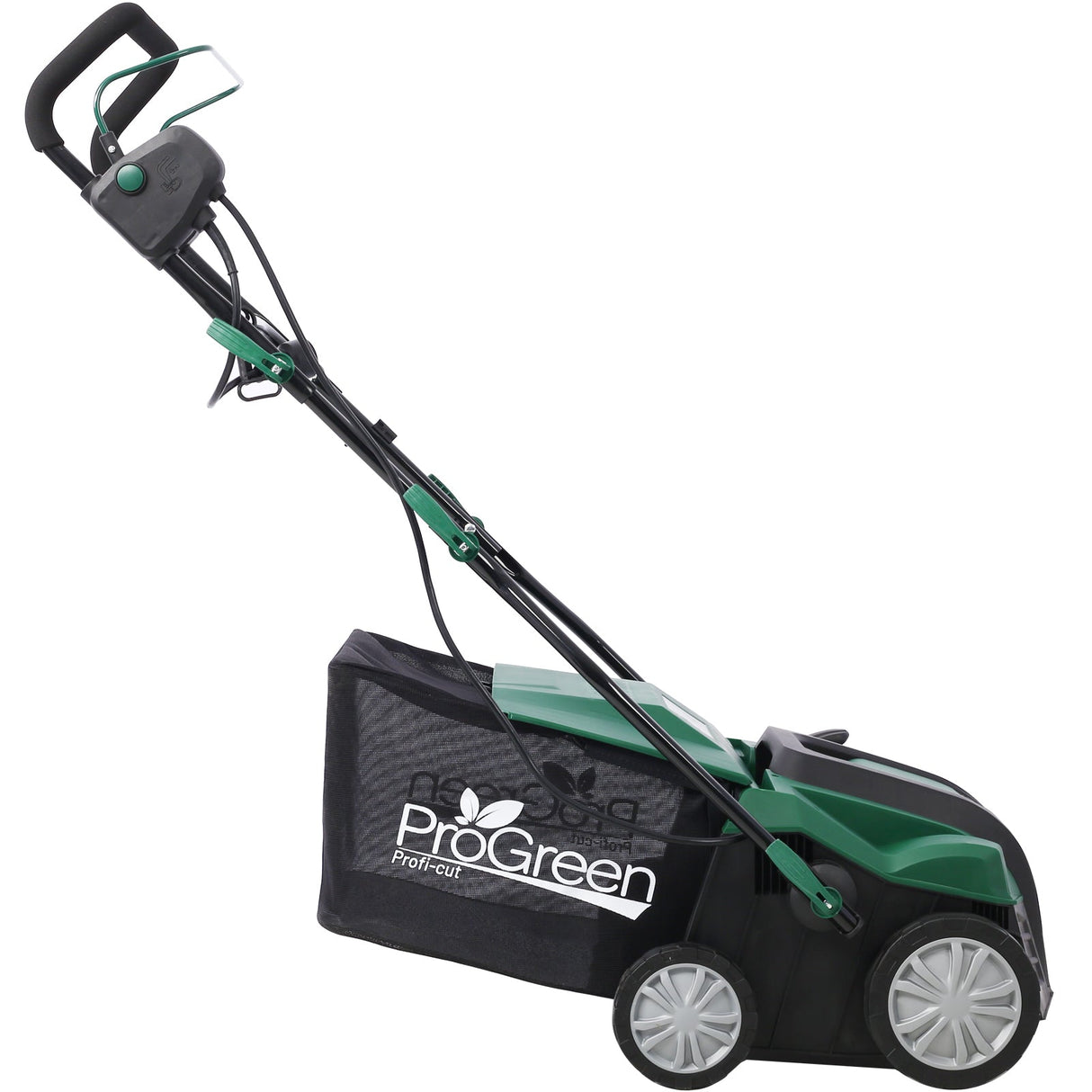 2 - in - 1 16Inch Electric Dethatcher Scarifier 15 Amp with Removable Collection Bag Extra Large 58QT - Fab Heavy Parts
