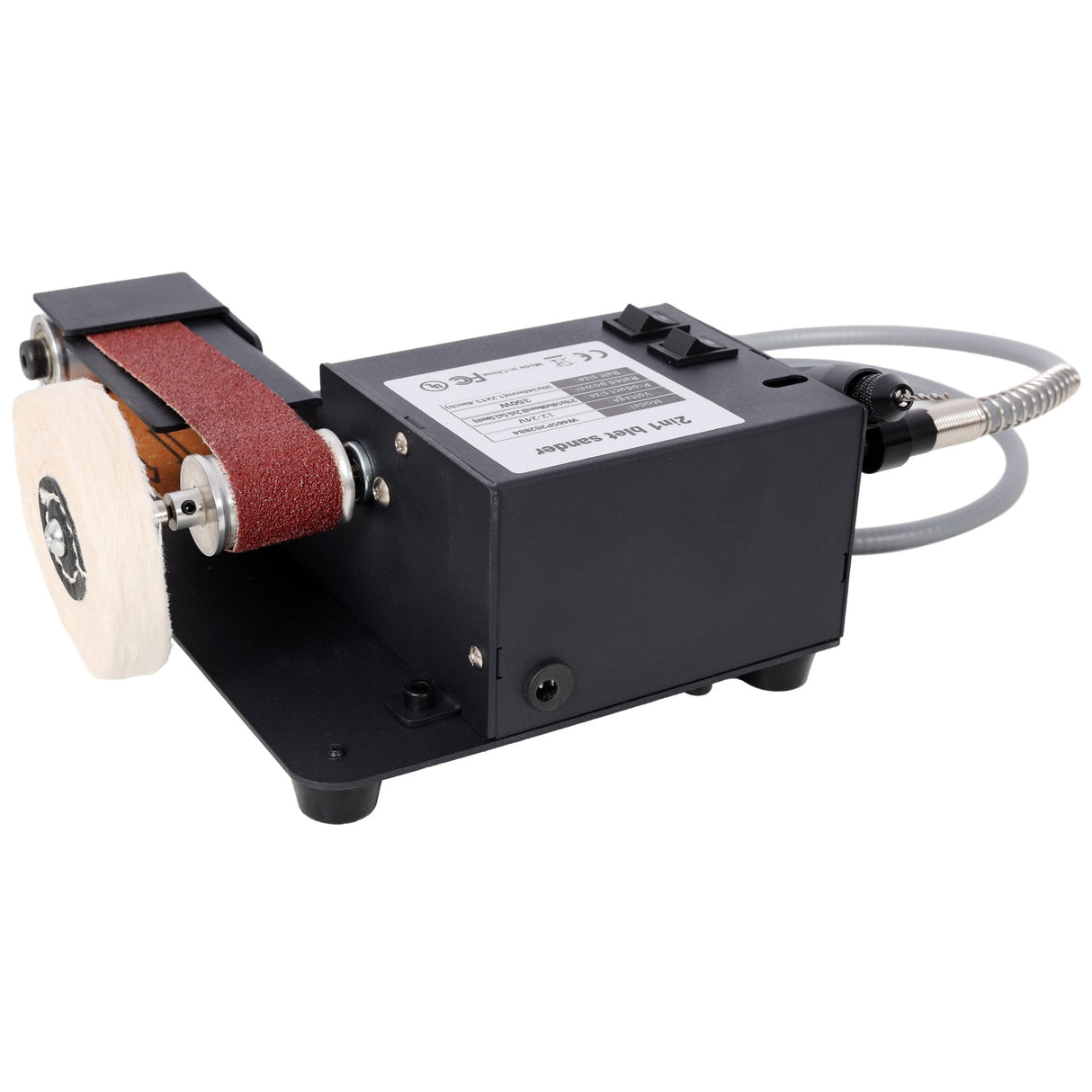 2 - in - 1 Belt Sander 350W Dual Motor Rotary Desktop Polisher - Fab Heavy Parts