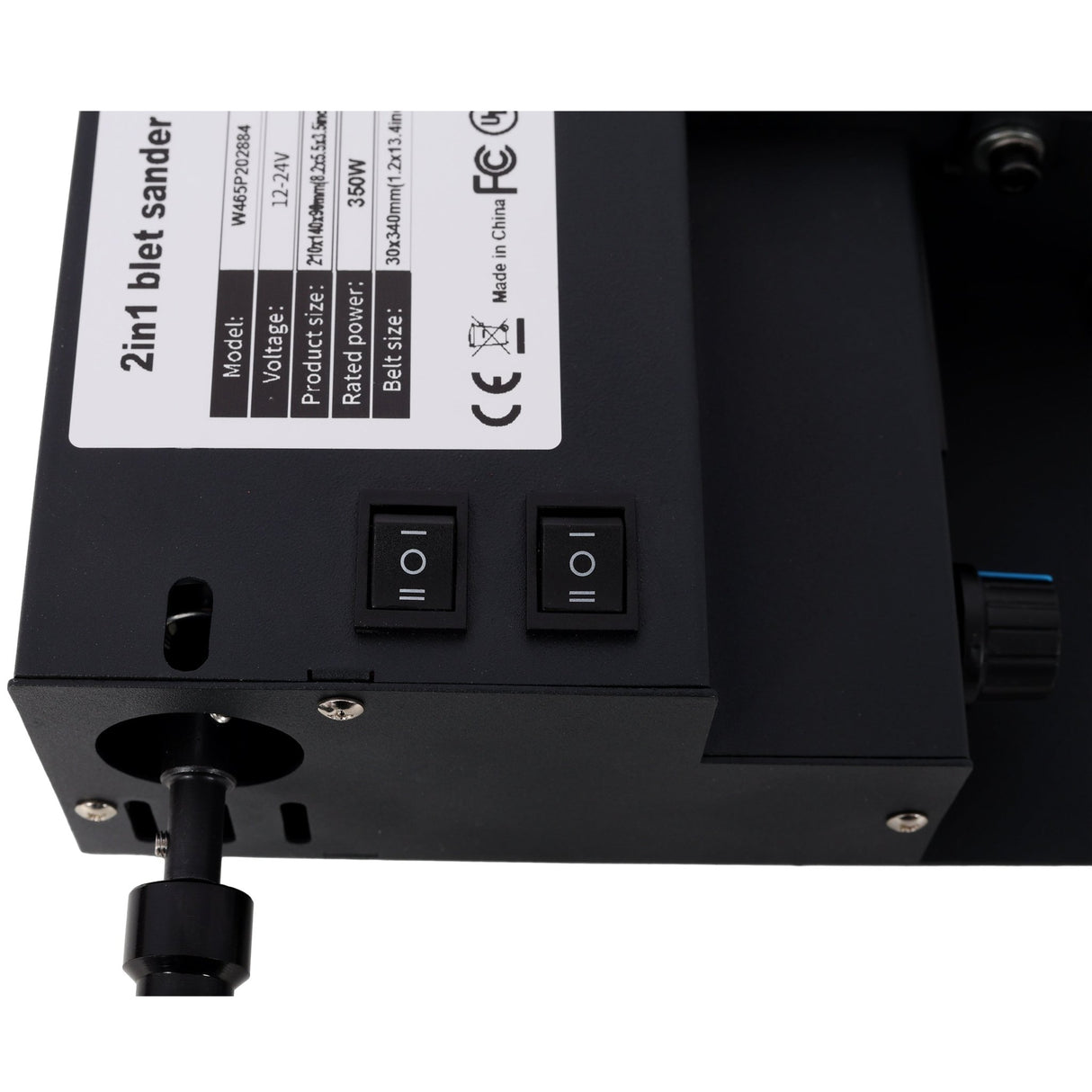 2 - in - 1 Belt Sander 350W Dual Motor Rotary Desktop Polisher - Fab Heavy Parts