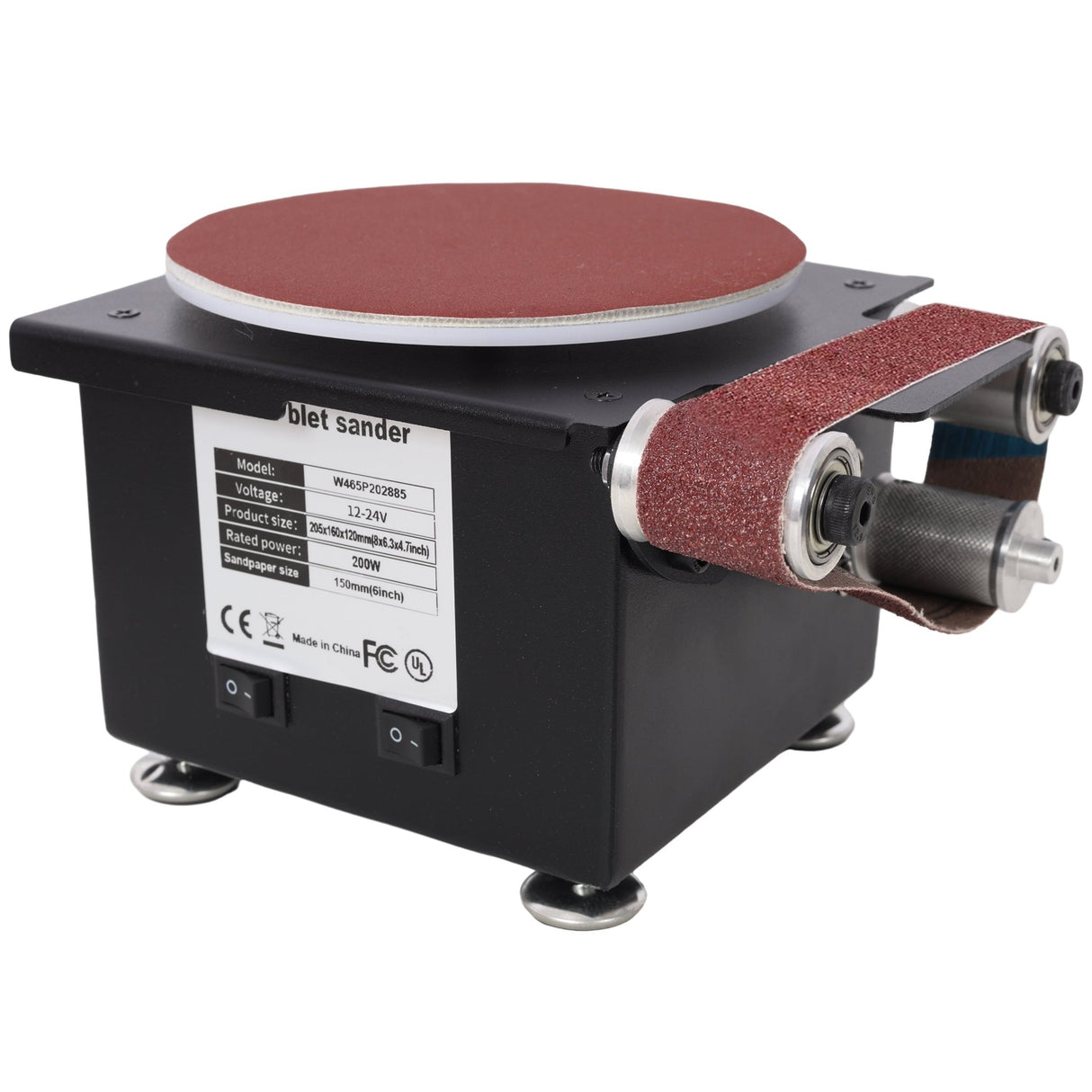 2 in 1 Mini Belt Disc Sander Bench Grinder Electric Adjustable Speed - Fab Heavy Parts