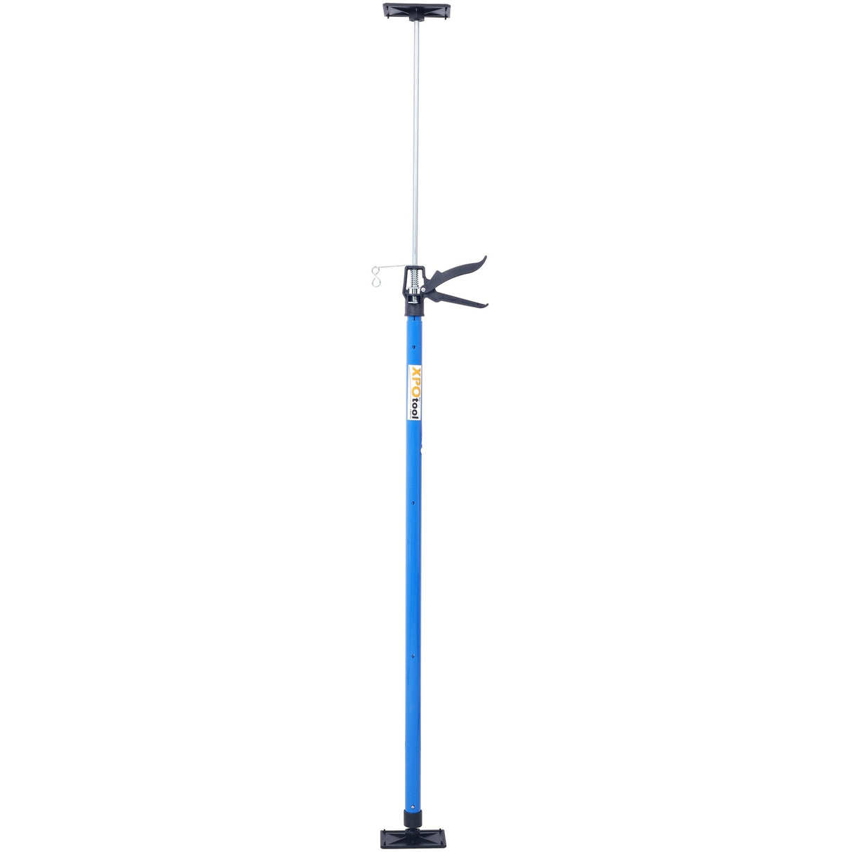 2 Pack Adjustable Support Pole Steel 3rd Hand System Rod for Jacks Cargo Bars Drywalls Cabinet Jacks for Installing Cabinets Extends from 45 to 114 Inch with Carrry Bag - Blue - Fab Heavy Parts