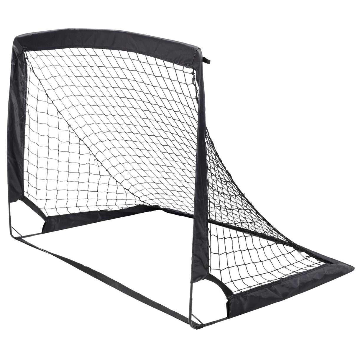 2 Pack Pop Up Soccer Goals Portable Soccer Nets for Kids Youth Adults Outdoor Soccer Goal Set - Black - Fab Heavy Parts
