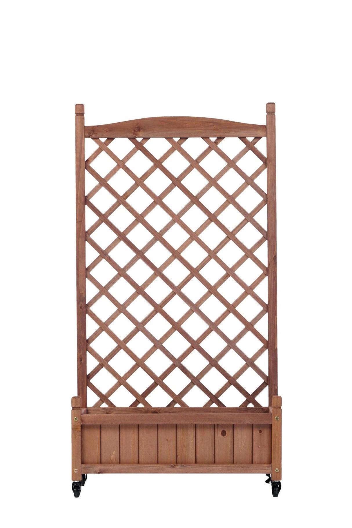 2 Pack Raised Garden Bed with Trellis Wooden Planter Box & Plant Stand with Climbing Racks - Fab Heavy Parts