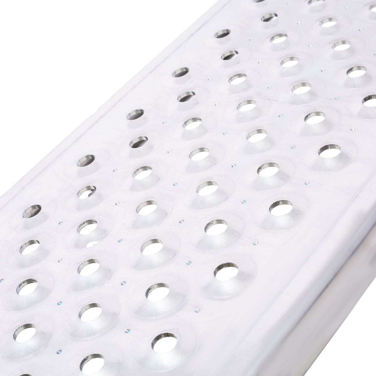 2 PCS 4FT Aluminum Shed Ramps Four Wheeler 880 Lbs Capacity - Silver - Fab Heavy Parts