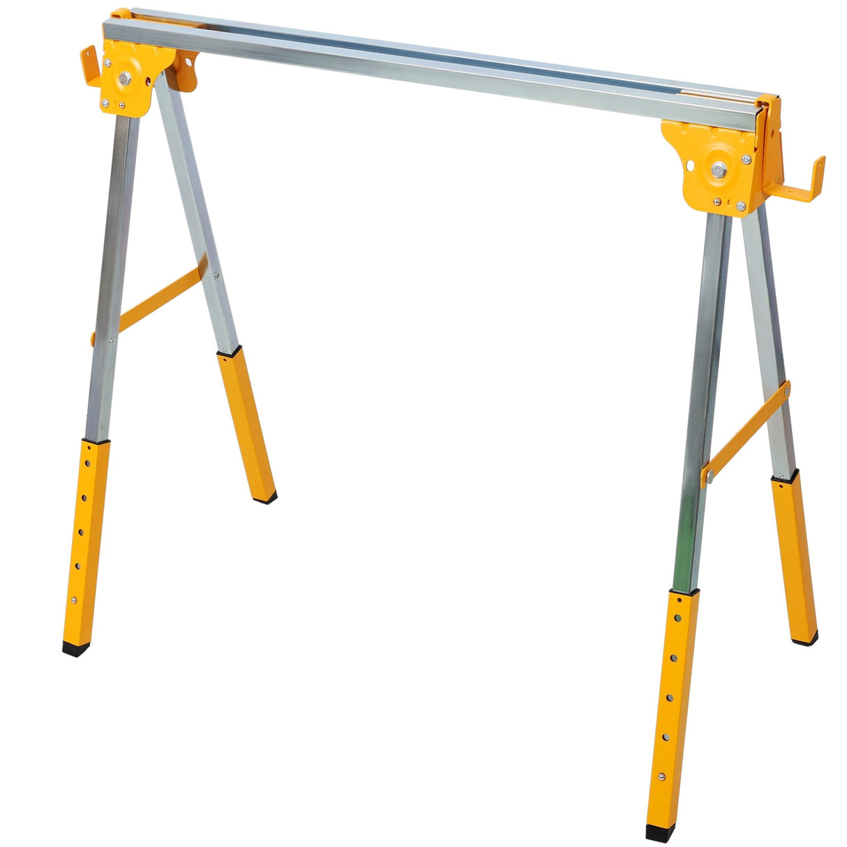 2 PCS Adjustable Height Sawhorse Folding Portable Steel Sawhorse for Garage Workshop Fully Assembled - Fab Heavy Parts