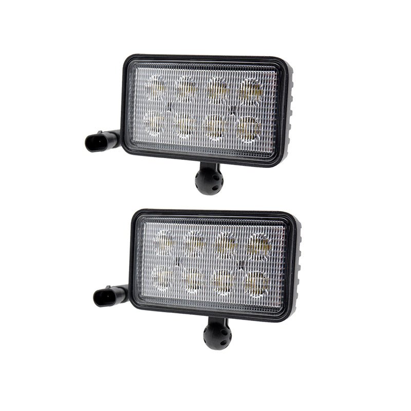 2 PCS Floodlamp RE154900 Fits for John Deere Engine 6081 6076 Tractor 8110 8210 8310 8410 8100 8200 8300 8400 - Fab Heavy Parts