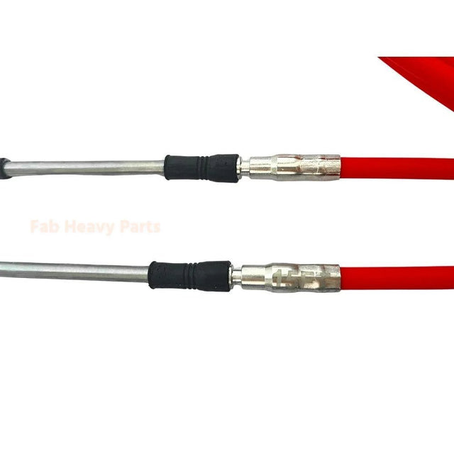 2 PCS Red 16FT 3300/33C Throttle Cable Boat Control Fits for Yamaha Fits Honda Fits Suzuki - Red - Fab Heavy Parts