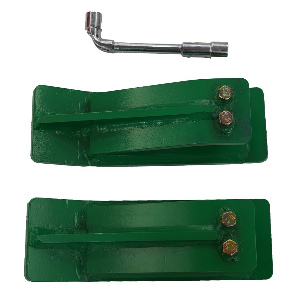 2 Pcs Tractor Bucket Protector Ski Edge Protector 11" Long Turf Tamer Skid Protector - Fab Heavy Parts