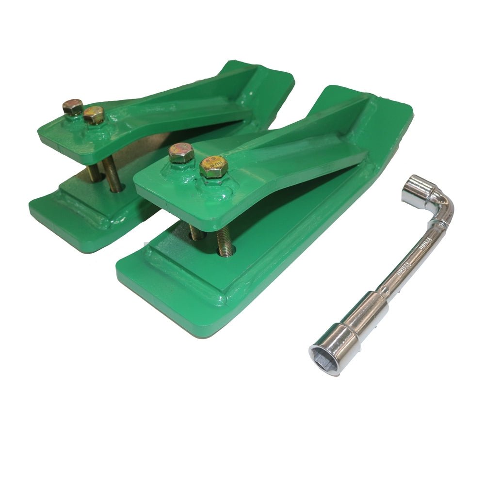 2 Pcs Tractor Bucket Protector Ski Edge Protector 11" Long Turf Tamer Skid Protector - Fab Heavy Parts