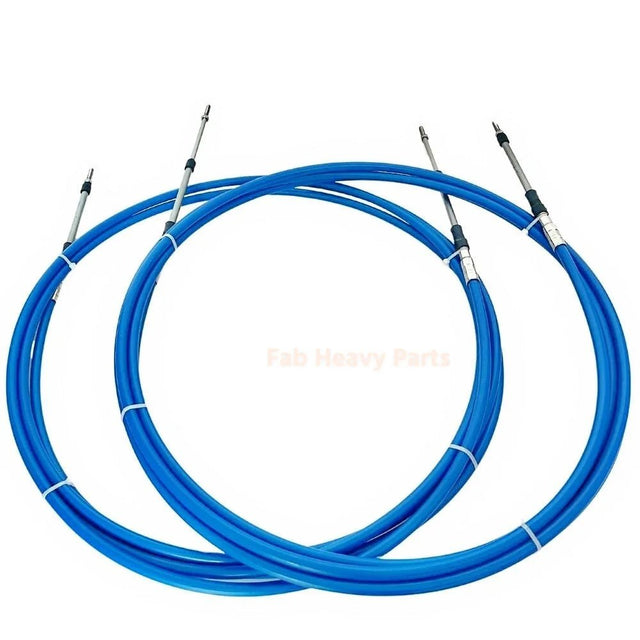 2 Pcs/set 14FT Universal 3300/33C Throttle Cable Fits for Yamaha Marine Boat Control - Fab Heavy Parts