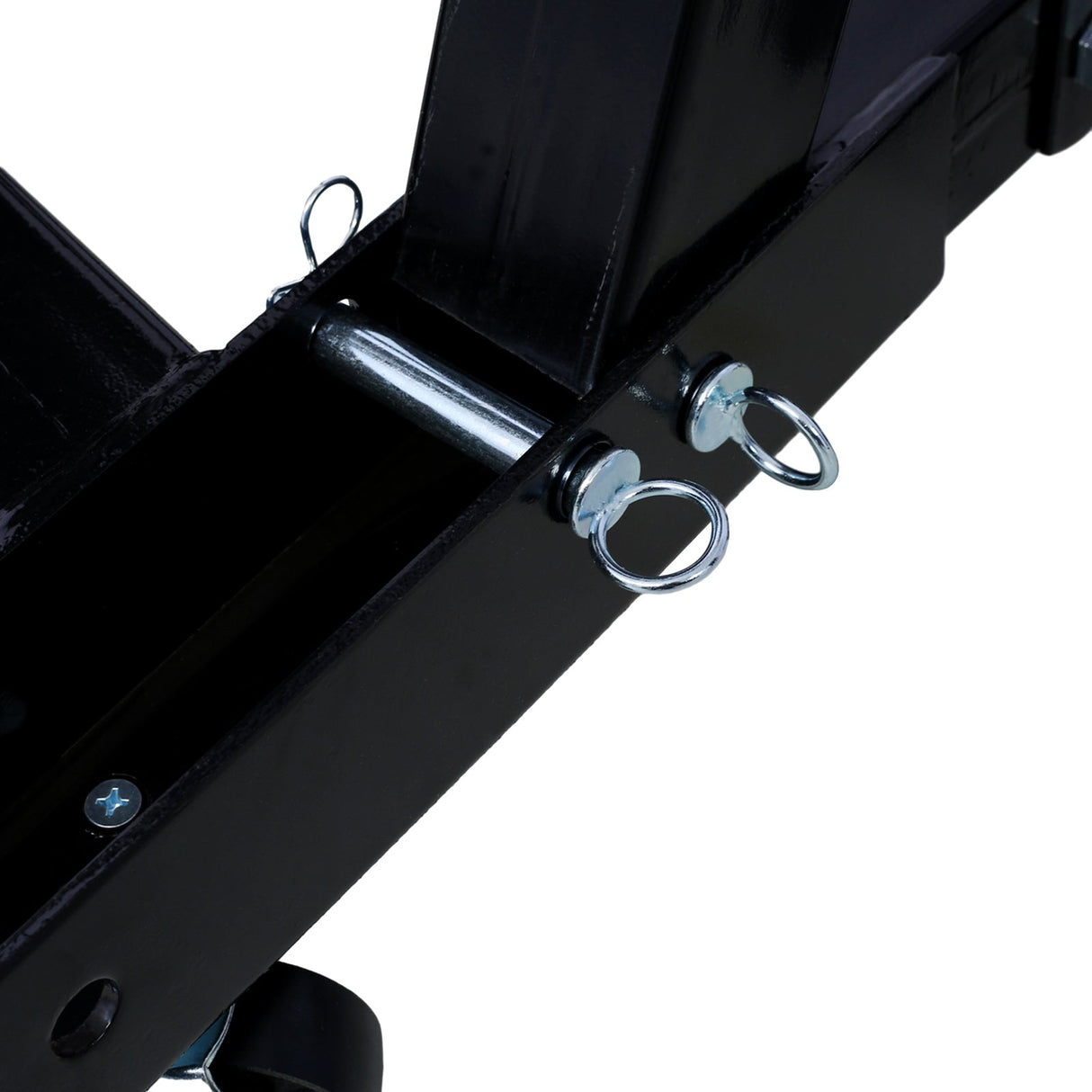 2 Ton Folding Engine Cherry Picker Shop Crane Hoist Lift Heavy Duty Steel with 6 Iron Caster Wheels Black - Fab Heavy Parts
