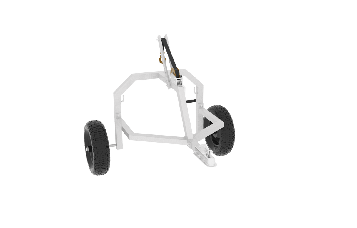20" Log Skidding Arch & Hauler Kit 1500 lbs Capacity Log Dolly with Manual Winch Chain & Strap Heavy Duty Rust - Resistant Steel Log Carrier for Farm, Firewood & Forestry Transport - Fab Heavy Parts