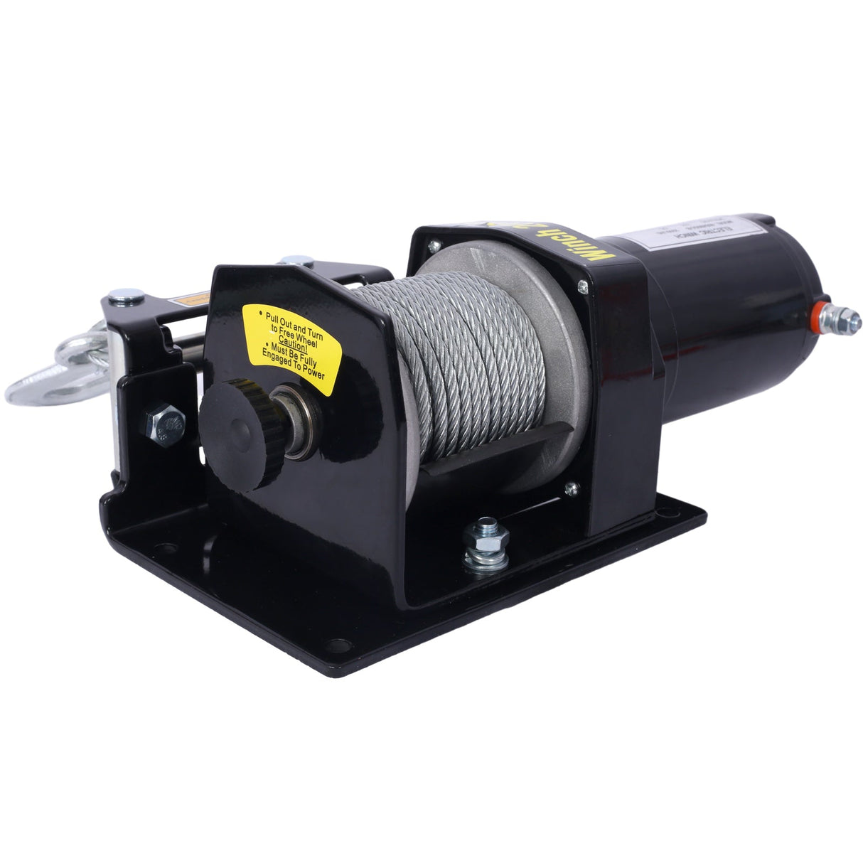 2000lb 12V Electric Winch Off - Road Waterproof Steel Cable - Fab Heavy Parts