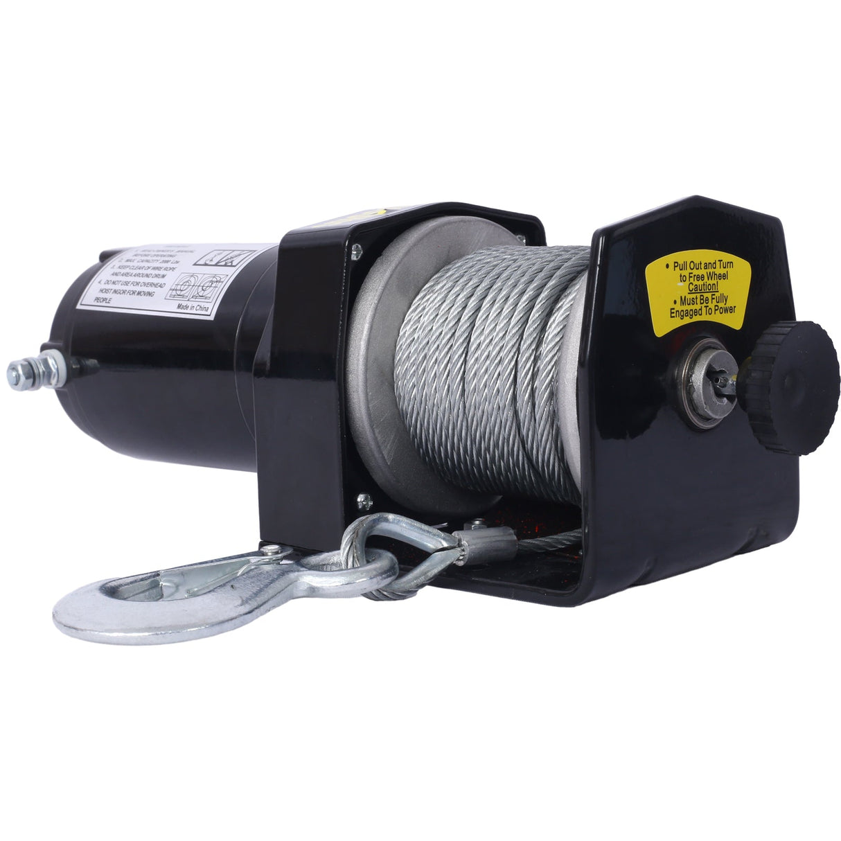 2000lb 12V Electric Winch Off - Road Waterproof Steel Cable - Fab Heavy Parts