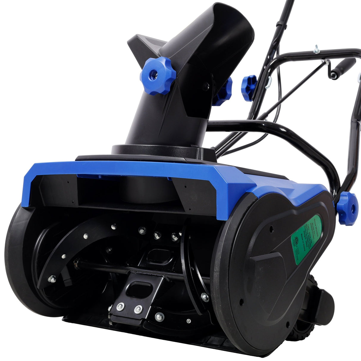 20inch Corded Electric Snow Thrower 120V/60HZ 15 Amp Motor 30FT Throwing Distance ETL Certificate - Blue - Fab Heavy Parts