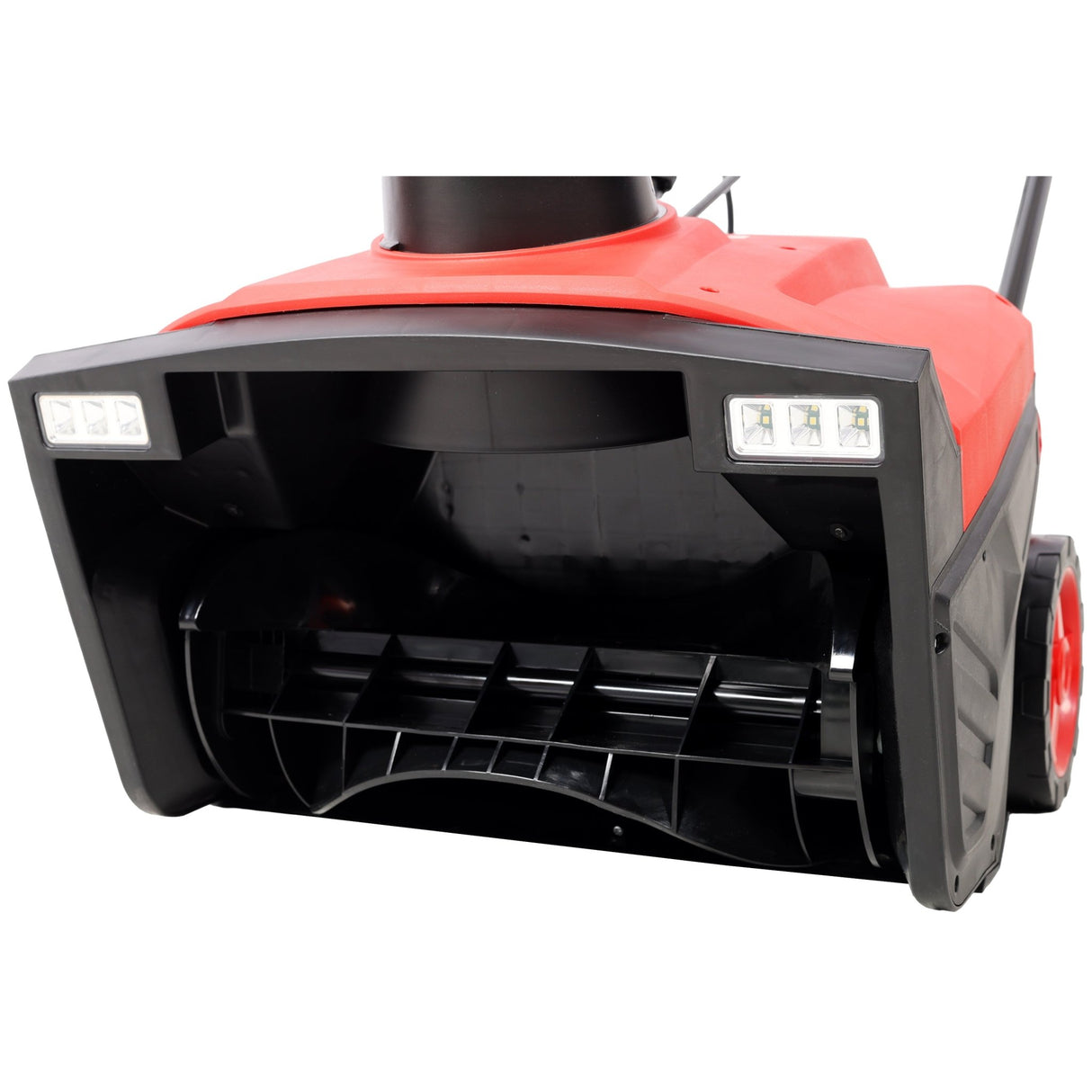 20inch Corded Electric Snow Thrower with LED 120V/60HZ 15 Amp Motor 30FT Throwing Distance - Red - Fab Heavy Parts