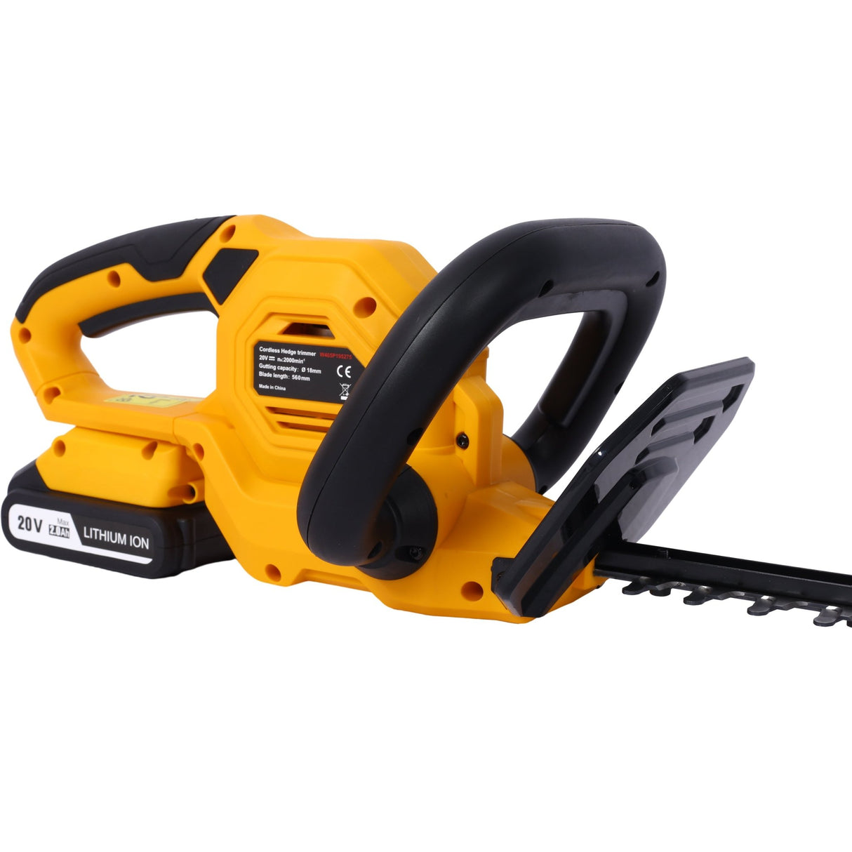 20V Cordless Hedge Trimmer 22 Inch Steel Blade Reduced Vibration Battery and Charger Included - Fab Heavy Parts