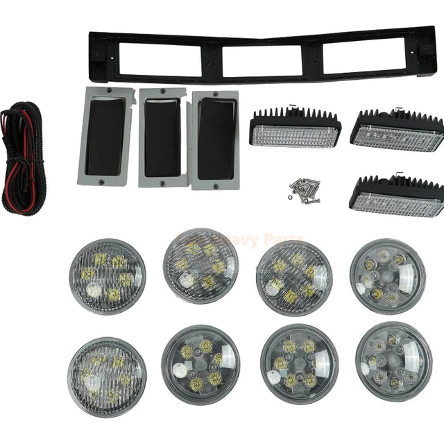 228W 12V 24V LED Front Hood Light Conversion Kit A155077 70239804 AR48723 Fits for JD Tractor 4050 4250 4450 4055 4255 4455