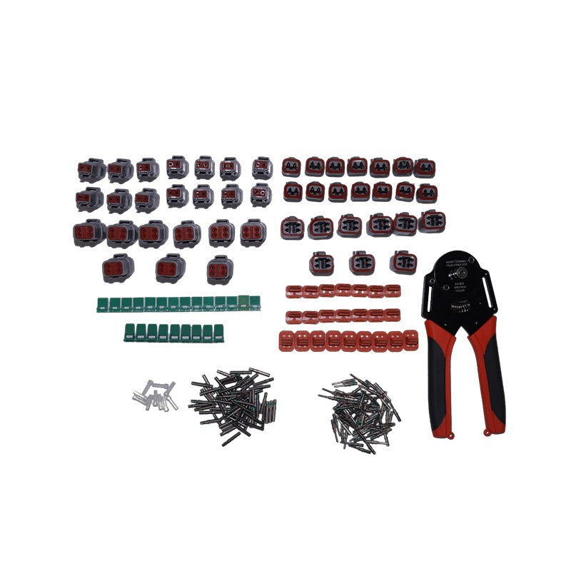 231 Piece Deutsch DT 2 - Pin 4 - Pin Connector Kit - Fab Heavy Parts