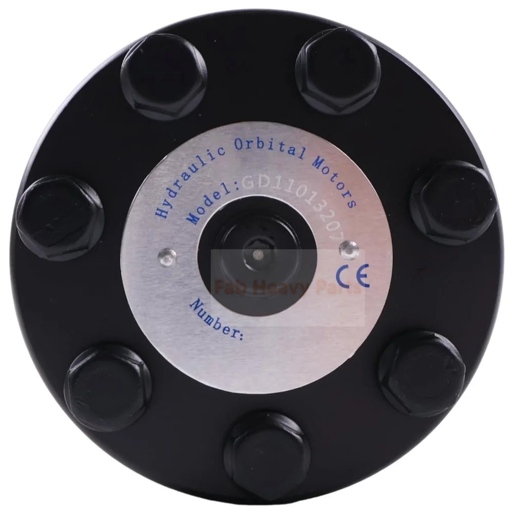 23.61 CU in Dynamic Hydraulic Motor BM1H - 400 - H4KP 9 - 7076 - 400 Reversible 1/2" NPT Gerotor 4 Bolt 155 RPM Cont.190 RPM int. - Fab Heavy Parts