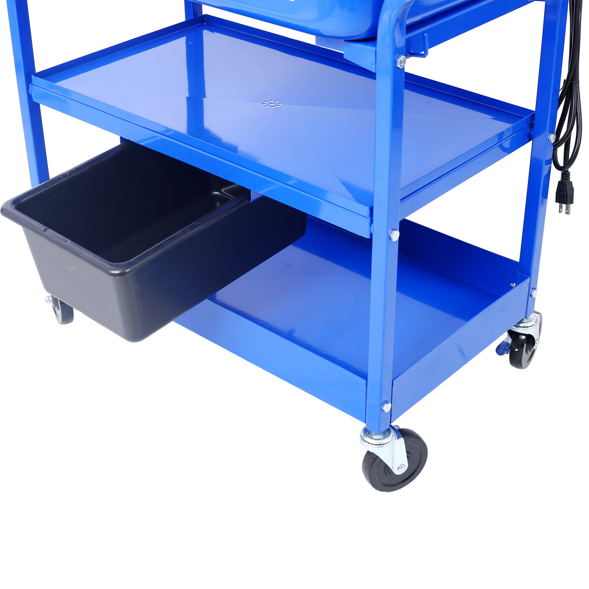 Lavadora de piezas móviles Capacidad de 20 galones con soluciones de limpieza a base de agua de acero de acero de acero de 225 GPH de acero de 325 GPH con bandeja de drenaje