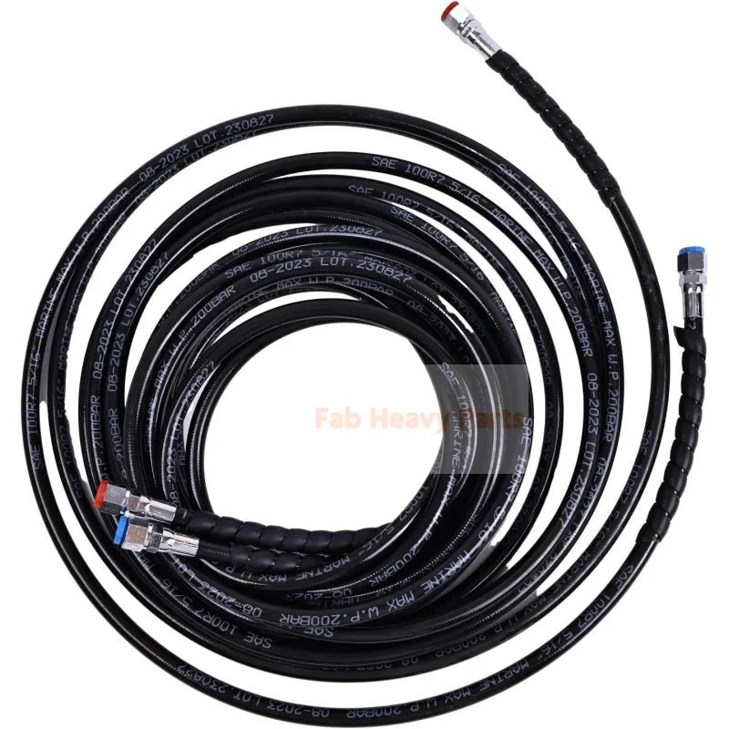 24 FT Hydraulic Steering Hose HO - 5124 HO5124 Fits for SeaStar Outboard Hydraulic Steering System - Fab Heavy Parts