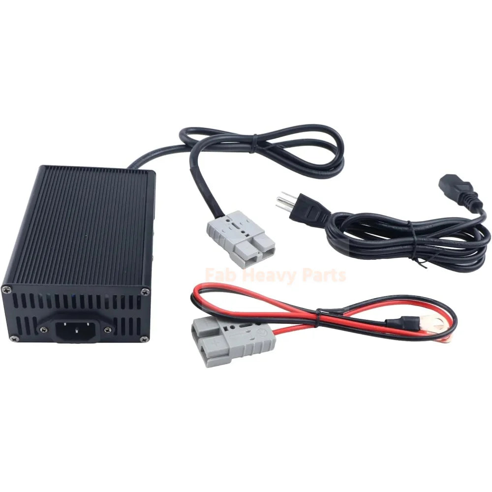 24V 10A lithiumbatterijlader 29,2V LiFePO4 batterij slimme oplader met Anderson-connector LED-indicator en M8-adapterkabel Geschikt voor auto vrachtwagen boot RV