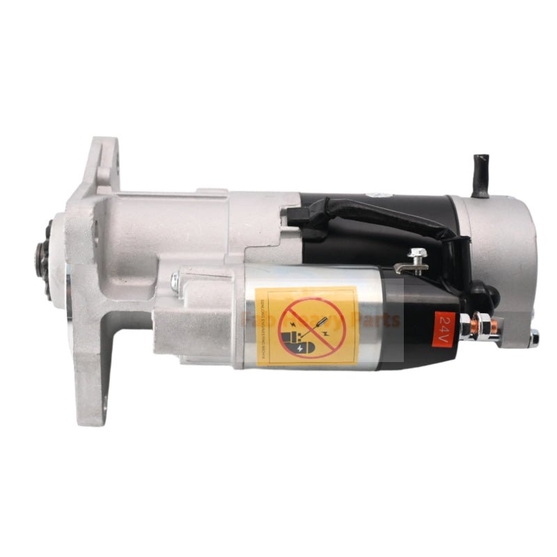 24V 13T Starter Motor ME049186 for Mitsubishi Engine 4D31 4D32 Fits for Caterpillar CAT Excavator E110 E70 E70B - Fab Heavy Parts