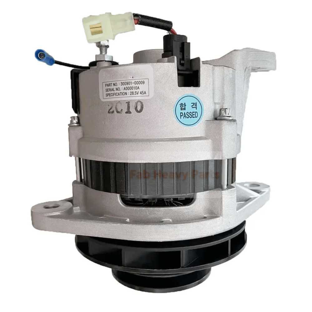24V 45A Alternator 300901 - 00175 Fits for Doosan Daewoo DP158 DP180 P180LE Engine - Fab Heavy Parts
