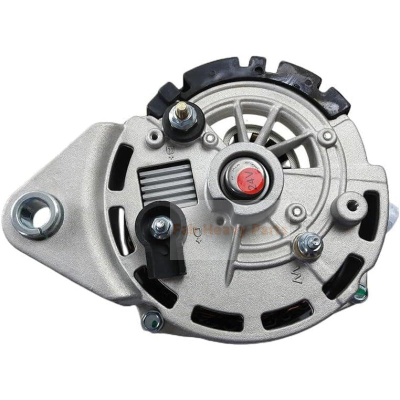 24V 80A Alternator Assembly 300901 - 00165C Fits for Doosan Engine DP126LA DP126LB - Fab Heavy Parts