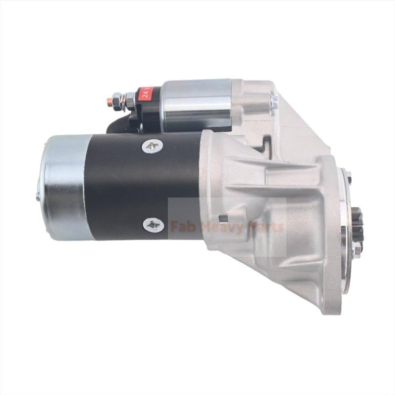 24V 9T Starter Motor 119131 - 77010 119131 - 77011 for Yanmar Engine 4TNE98 4TNV98 Takeuchi Excavator TB175 - Fab Heavy Parts