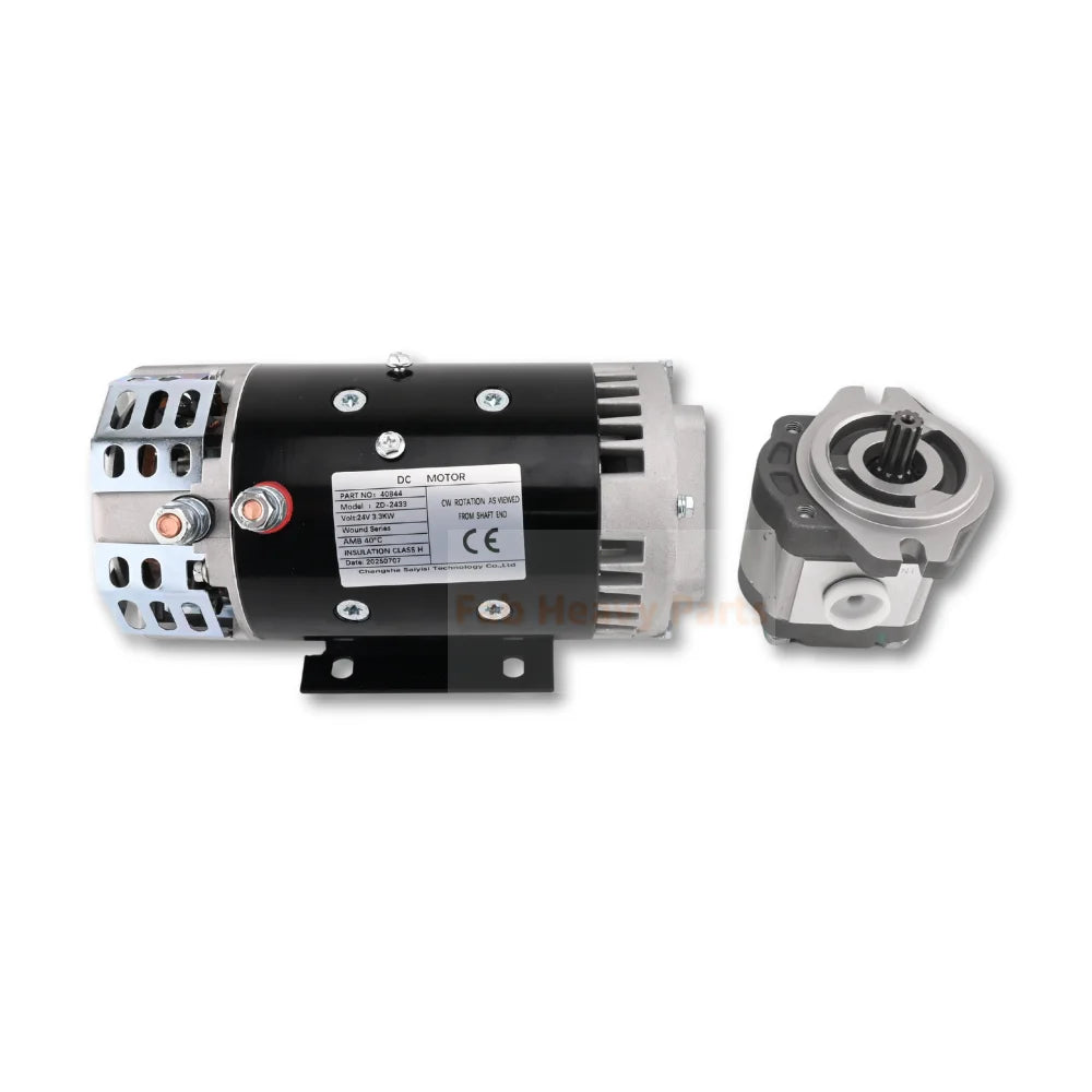 24V Electric Motor 40844GT & Hydraulic Pump 96193GT Fits for Genie GS-1530 GS-2032 GS-2046 GS-3232 GS-4655