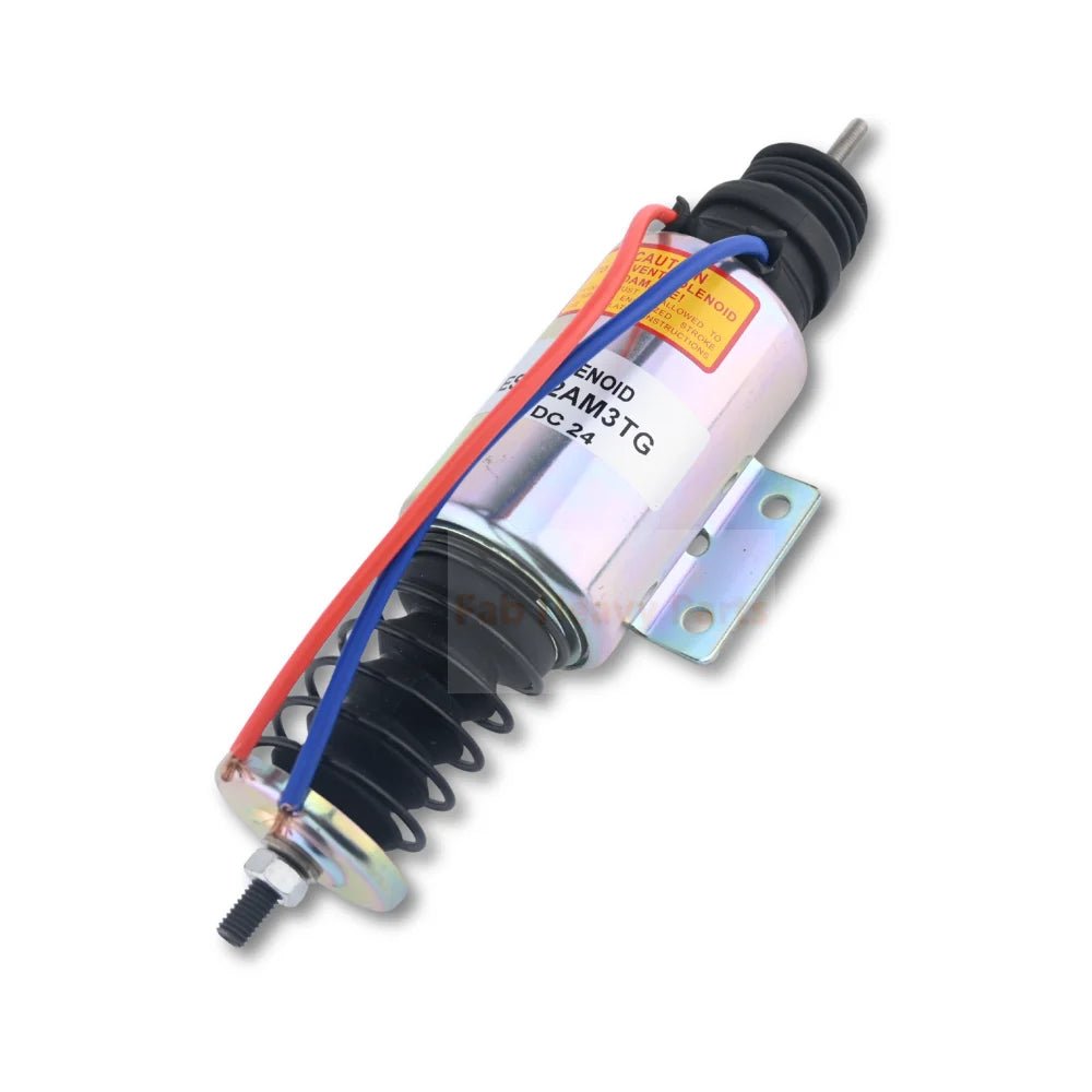 24V Fuel Shut Off Solenoid 98423938 Fits for Hitachi AKEL 4000 - Fab Heavy Parts