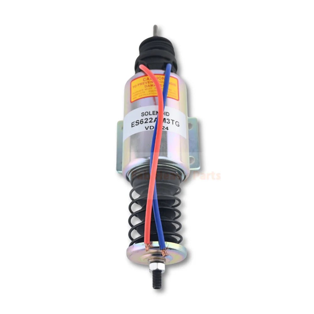 24V Fuel Shut Off Solenoid 98423938 Fits for Hitachi AKEL 4000 - Fab Heavy Parts