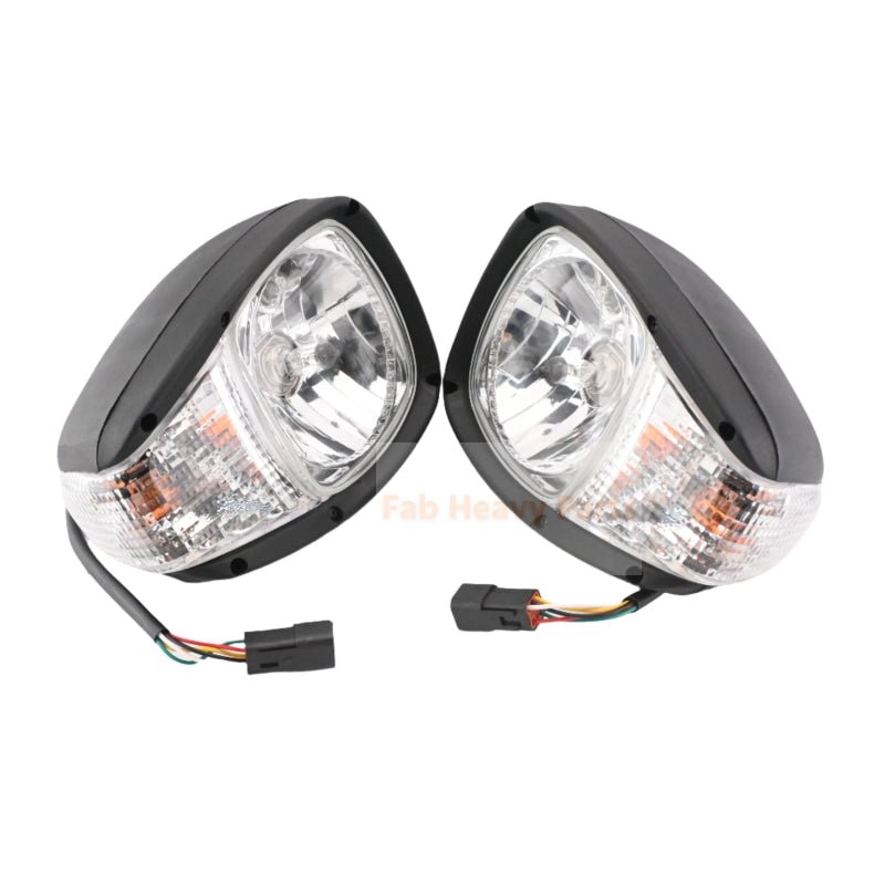 24V Headlight 344 - 3456 3443456 344 - 3455 3443455 Fits for Caterpillar CAT Engine C7 C6.6 C4.4 Loader 924H 924K 930G 930K - Fab Heavy Parts