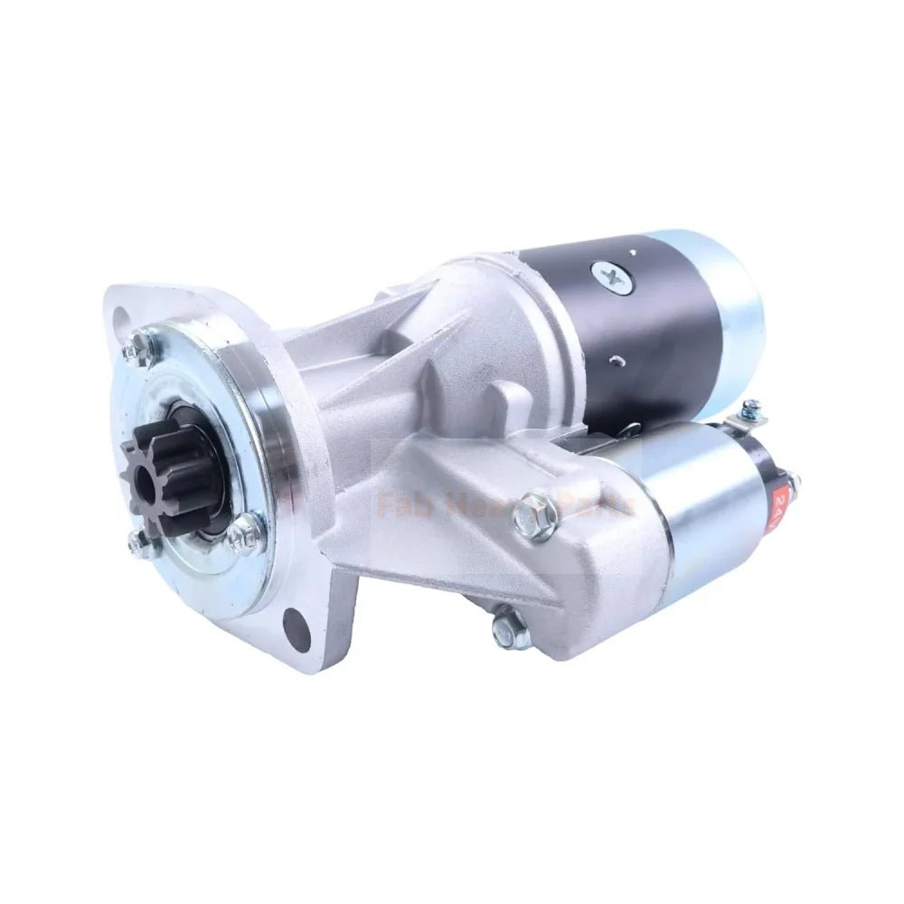 24V Starter Motor MIU801847 Fits for Yanmar Engine 4TNV98C for John Deere 75 75P 75G 85 85P 85G for Hitachi ZAXIS75US - 5N ZAXIS85USB - 5N Excavator - Fab Heavy Parts